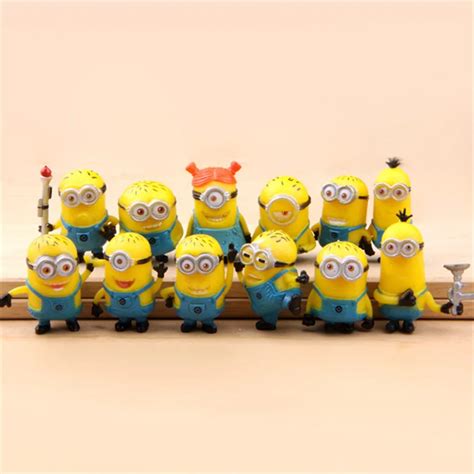 Buy 12piecelot Minion Miniatures Figurines Toys 3cm