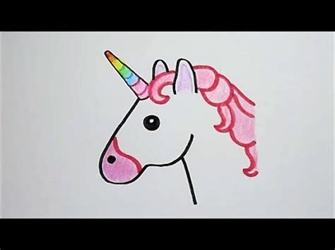 Gezichten kunnen moeilijk zijn om realistisch te tekenen. Zo teken je de eenhoorn emoji! :) (In stappen) - YouTube