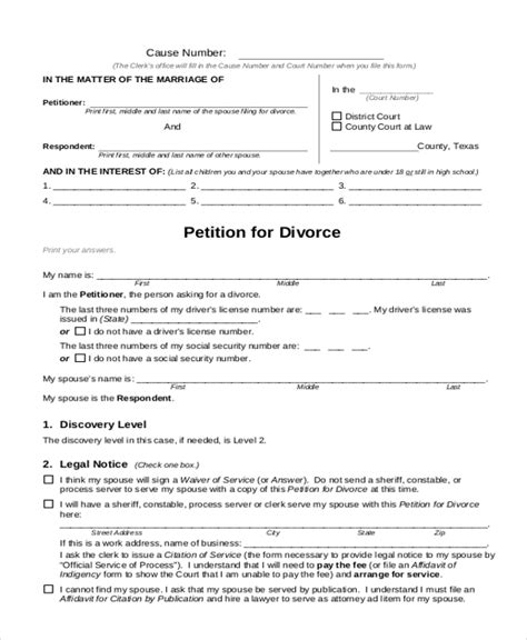 How To Serve Divorce Papers In Texas Texas Divorce Papers Online