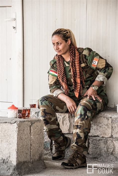 Ef Images Pak Kurdistan Freedom Party Female Fighter Taking A Tea Break At Her Base North Of