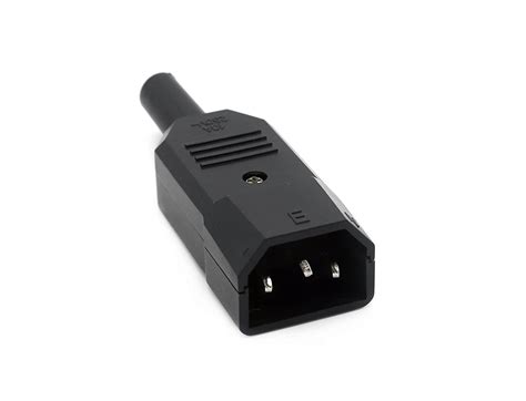 Dkurve Iec C14 Male Plug Rewireable Power Connector 3 Pin Socket For