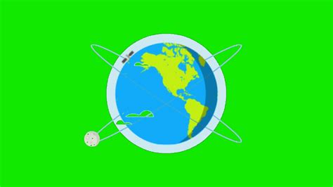 Earth Globe Communication Revolving Animation Green Screen Videos For