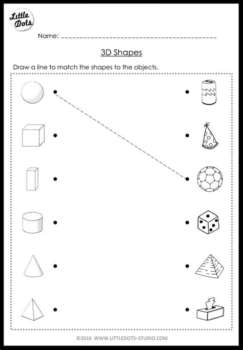 Solid Shapes Worksheets 3d Shapes Worksheets K5 Learning Margarete