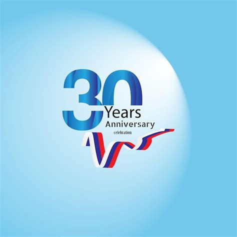 Premium Vector 30 Years Anniversary Invitation Card Or Emblem