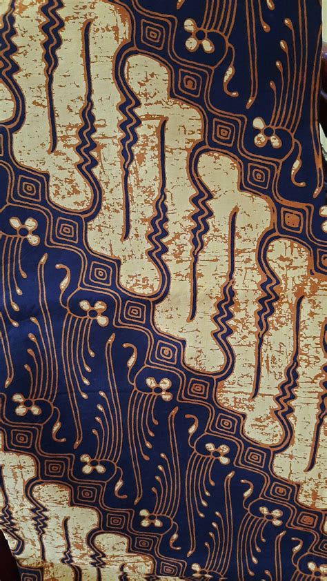 Hand Printed Indonesian Batik From Central Java With Parang Etsy