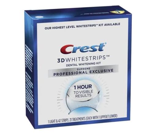 Crest 3d Whitestrips Supreme Professional Exclusive Kit With Led Light