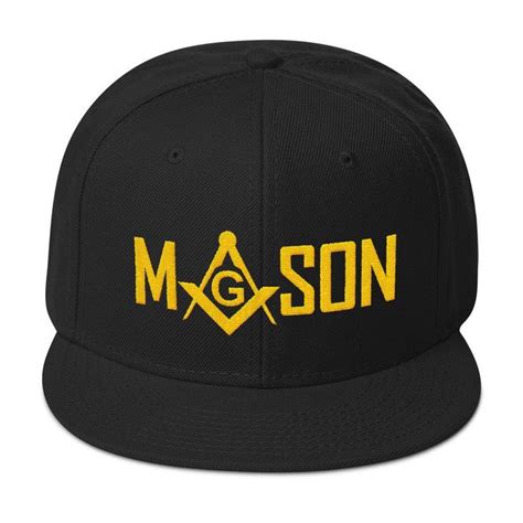 Masonic Hat Mason Freemason Gold Square And Compass Snapback Hat Masonic