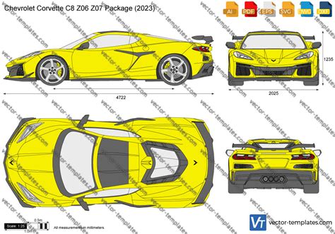 Templates Cars Chevrolet Chevrolet Corvette C8 Z06 Z07 Package