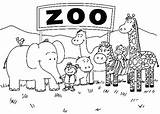 Coloring Zoo Clipart Clip sketch template