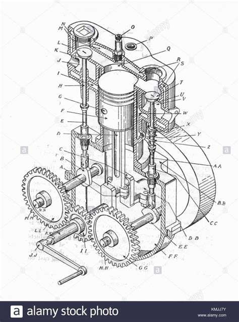 Single Cylinder Engine Diagram