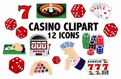 Gambling Clipart Casino Clip Printable Games Icons