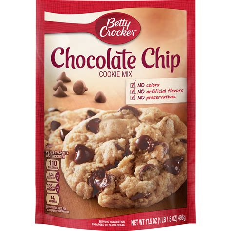 Betty Crocker Chocolate Chip Cookie Mix 175 Oz Box