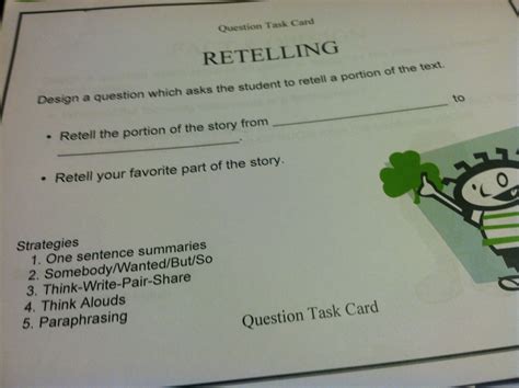 Pin By Prissy On Classroom Story Retell Task Cards Texts