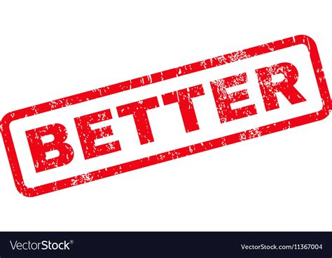 Better Text Rubber Stamp Royalty Free Vector Image