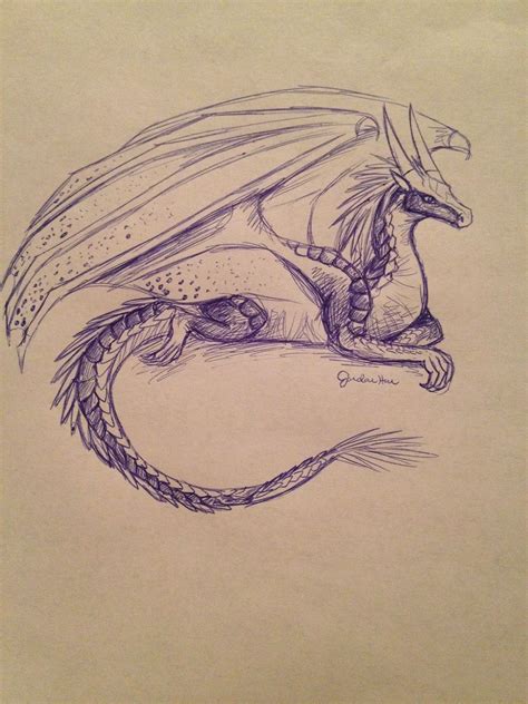 Whiteout Dragon Sketch Wings Of Fire Dragons Dragon Art