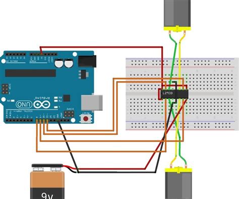 Controlling Two Dc Motors With L293d Ic 3 Steps Instructables