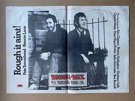 Pete Townshend Ronnie Lane Rough Mix Vinyl Records LP CD On CDandLP