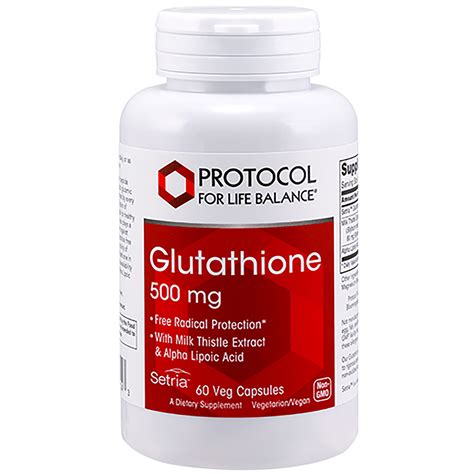 Glutathione 500mg - 60 capsules - Spectrum Supplements