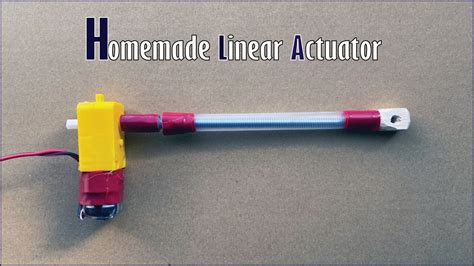 DIY Linear Actuator Homemade Actuator YouTube
