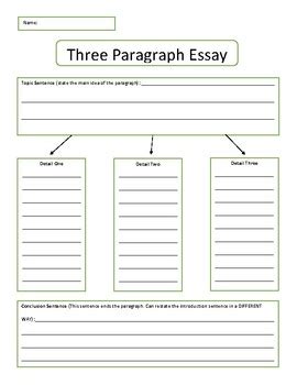 Results For Paragraph Essay Graphic Organizer Tpt