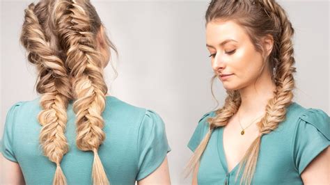 How To Double Dutch Fishtail Braids Milk Blush Hair Extensions