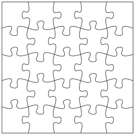 Premium Vector 20 Jigsaw Pieces Template Twenty Puzzle Pieces