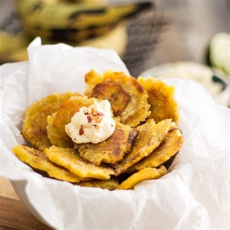Tostones Fried Green Plantain Recipe Healthy Foodie Recipes Foodie