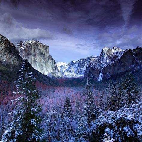Purple Winter Mountain Wallpapers Top Free Purple Winter Mountain