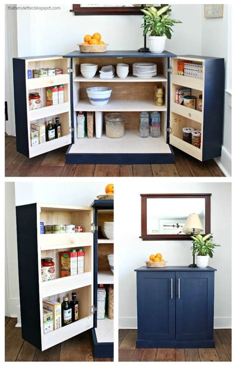 How to build free standing kitchen sink cabinet. DIY Freestanding Kitchen Pantry Cabinet | Freestanding ...