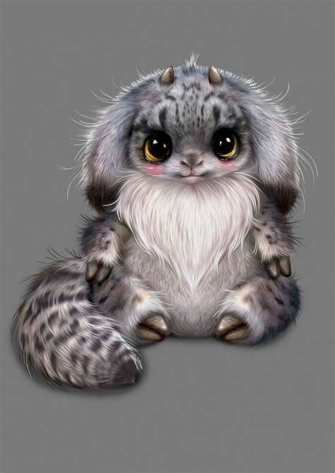 Pin By Angel On Art And Illustration Cute Fantasy Creatures Cute