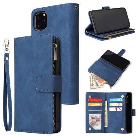 Iphone 11 Wallet Case Dteck Soft Leather Zipper Wallet Case Magnetic