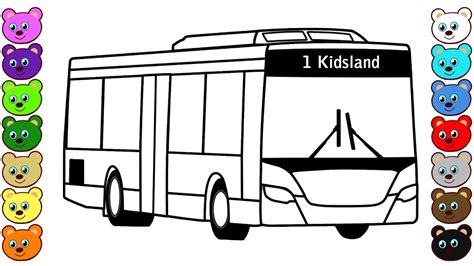 The vast majority have nature and play areas, picnic tables, and walking trails. City Bus Coloring Book for Kids - YouTube