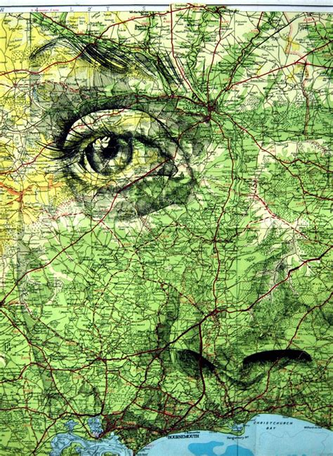 Faces Drawn Onto Maps By Ed Fairburn Twistedsifter