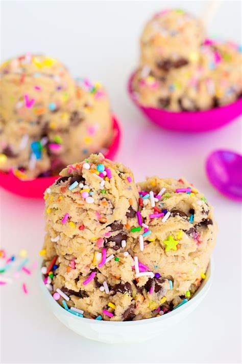 Edible Funfetti Chocolate Chip Cookie Dough Recipe Cookie Dough