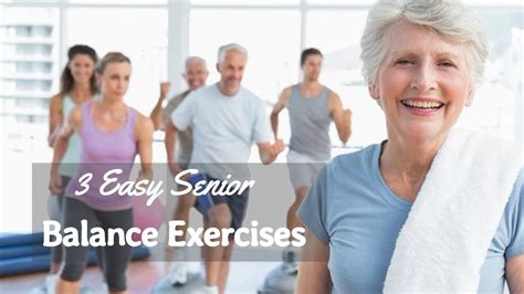 3 Easy Balance Exercises For Seniors Youtube