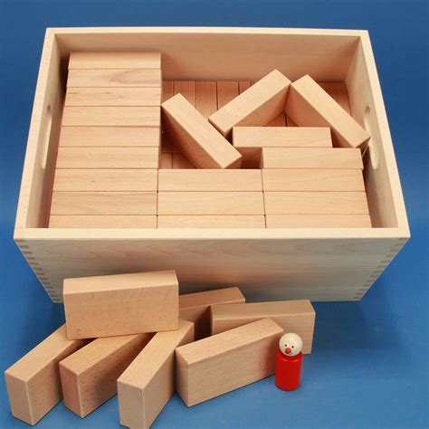Wooden Blocks Set Fröbel Special 85 Large Beechbox Laserengraved Sets