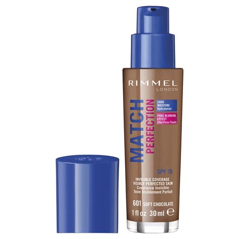 Buy Rimmel Match Perfection Foundation Soft Chocolate 601 Online At