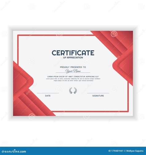 Creative Certificate Of Appreciation Award Template With Gradient Color