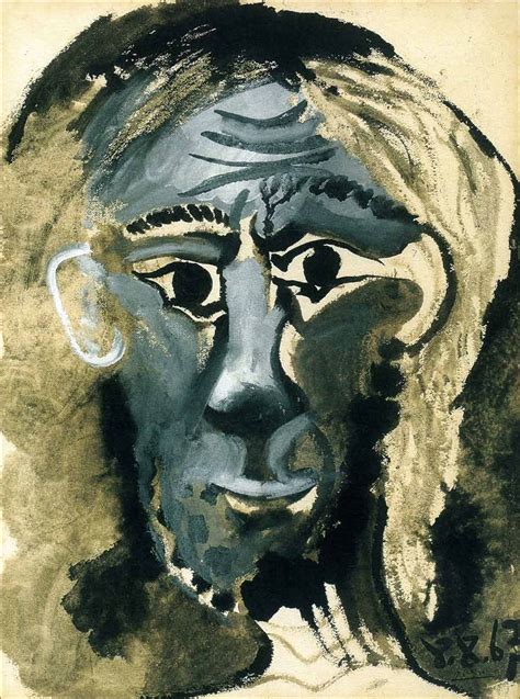 Pablo Picasso · Self Portrait · 1967 · Private Collection Picasso Self Portrait Pablo Picasso