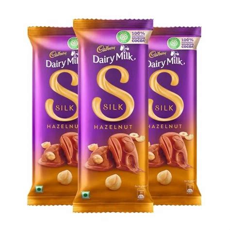 Brown Cadbury Dairy Milk Silk Hazelnut Chocolate Bar Pack Of G
