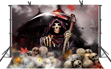 Fuermor Grim Reaper Background 7x5ft The Scary Ghost