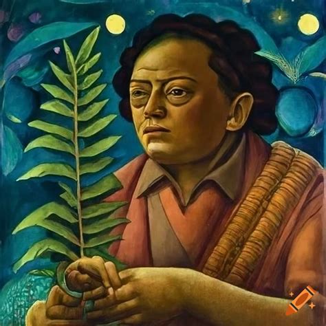 Diego Rivera Illustration Of H G Wells The Time Machine Night Moon