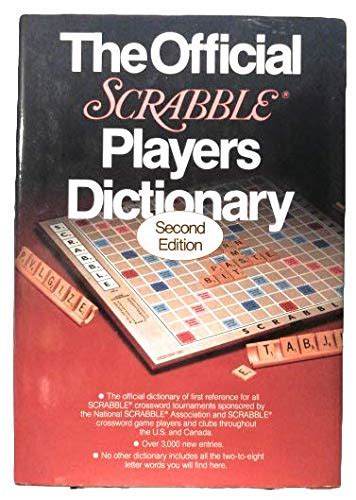 The Official Scrabble Players Dictionary 9780877791201 By Selchow