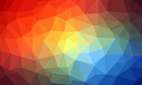 Wallpaper Triangle Geometric Multicolored Hd Widescreen High