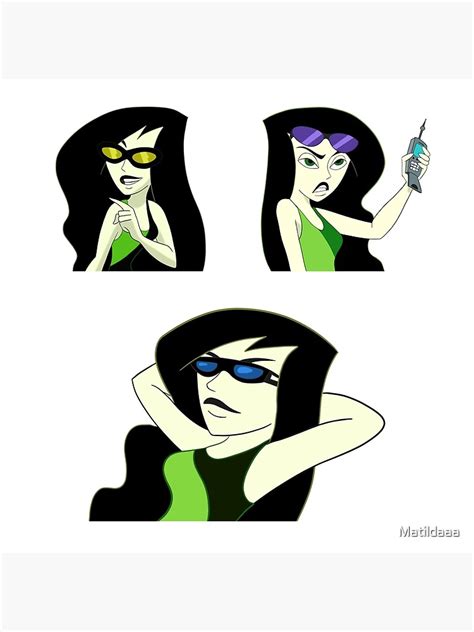 Shego Sunglasses Pack Kim Possible Poster For Sale By Matildaaa Redbubble