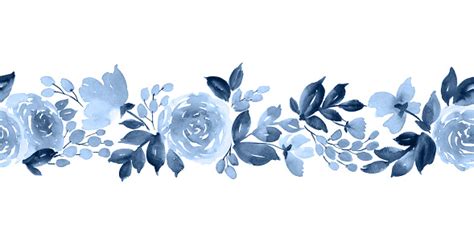 Maybe you would like to learn more about one of these? Watercolor Horizontal Seamless Pattern With Flowers Of Tea ...
