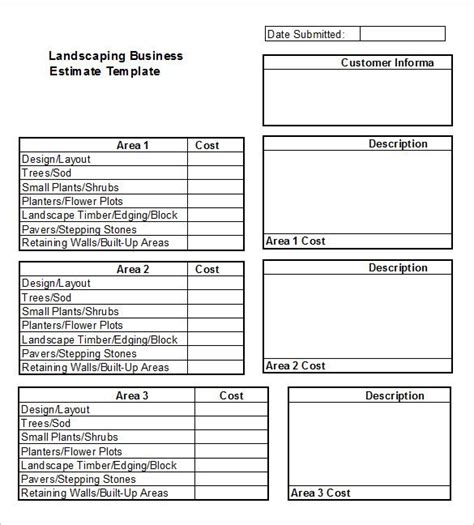 The challenge with project estimation in software development, unlike other industries, is that it's often done with partial data and sometimes with incorrect data, too. 6+ Landscaping Estimate Templates - Free Word, Excel & PDF Documents Downloads | Free & Premium ...