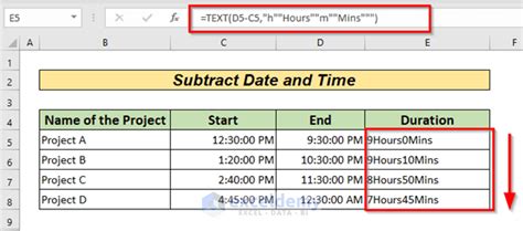 How To Subtract Date And Time In Excel Exceldemy