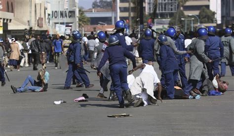 Zimbabwean Police Fire Tear Gas Beat Up Mdc Supporters Defying Ban