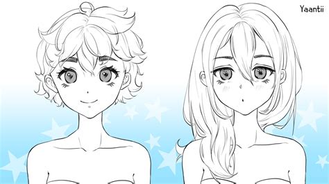 Online Course How To Draw Female Hairstyles Anime And Manga Basics